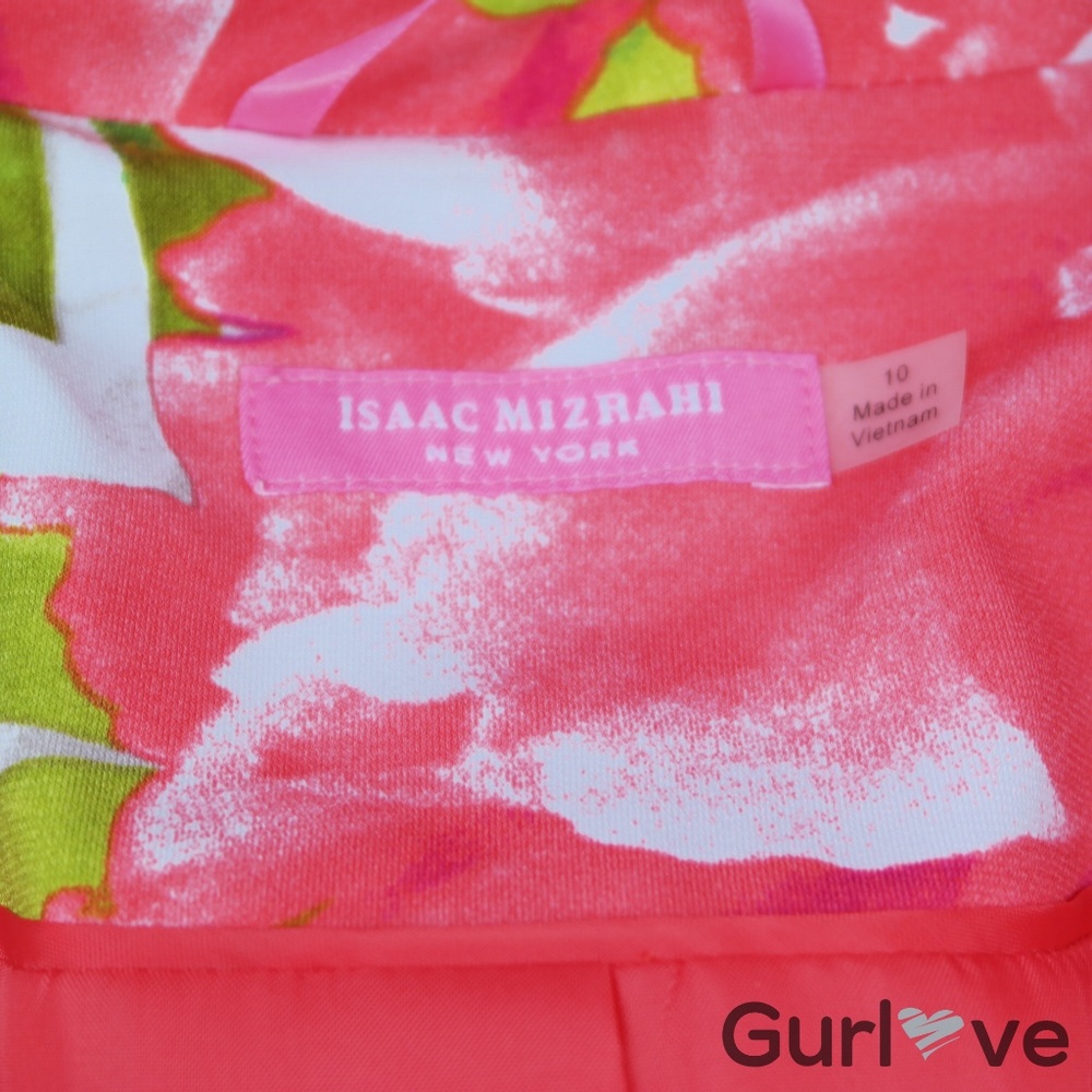 Isaac Mizrahi Floral Blazer - Pink and Green - Picture 6 of 8